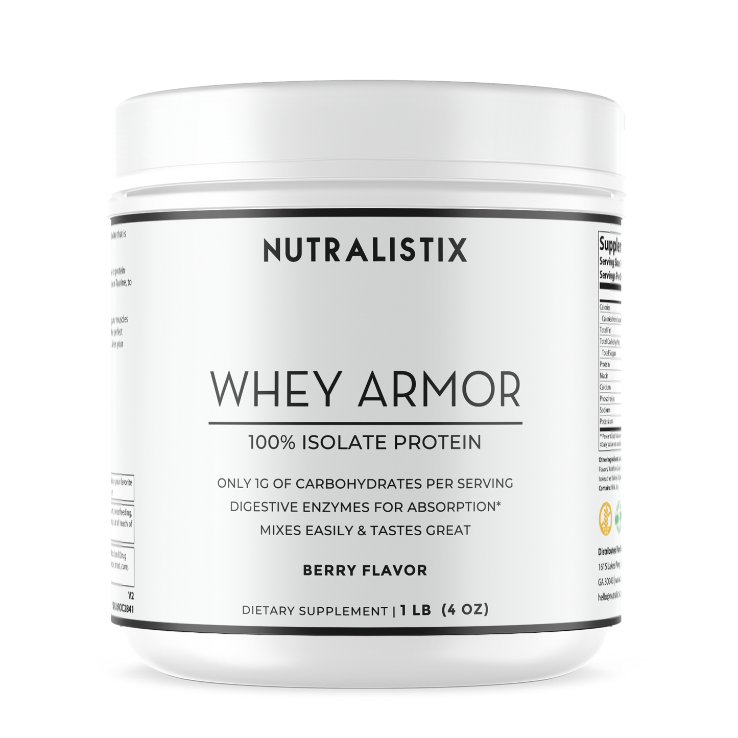 1lb Whey Armor Isolate Protein Berry