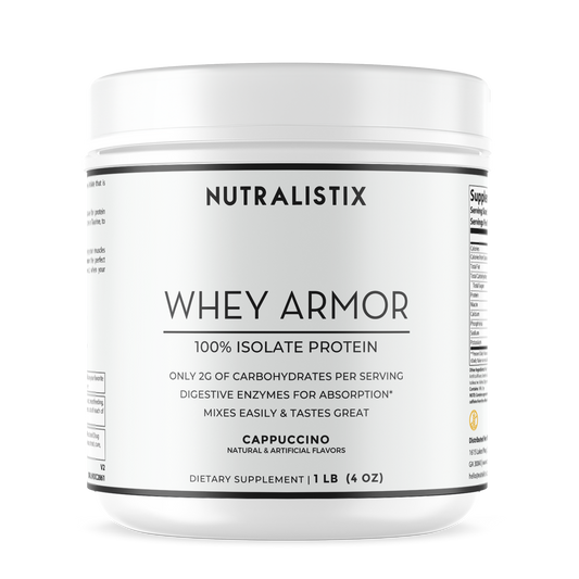 1lb 100% Whey Armor Isolate Protein Cappuccino