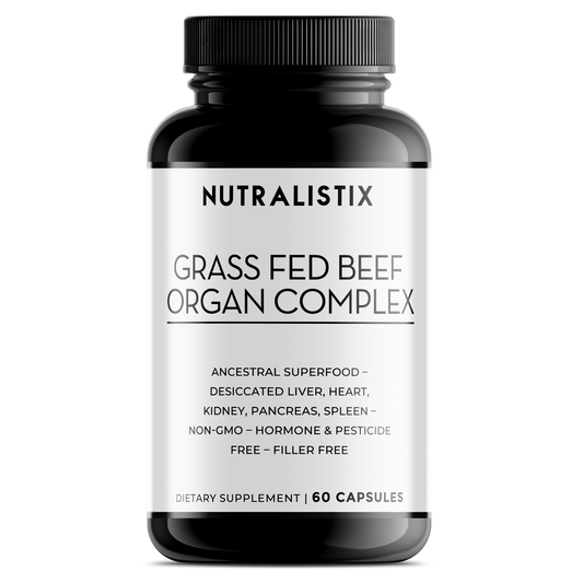 Grass Fed Beef Organ Complex – Ancestral Superfood – Desiccated Liver, Heart, Kidney, Pancreas, Spleen