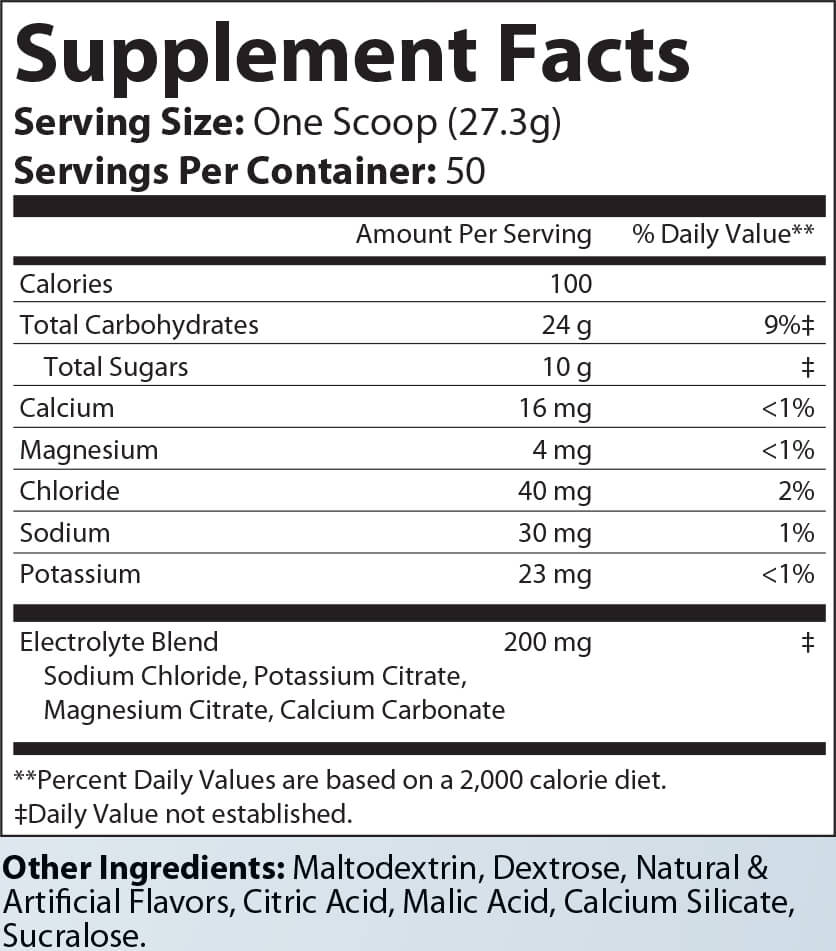 Recovery Carb + Electrolyte (Summer Punch)