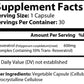 Supplement Facts